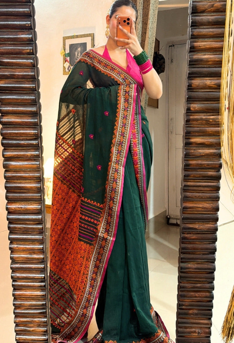 Ira Handloom Jamdani Saree