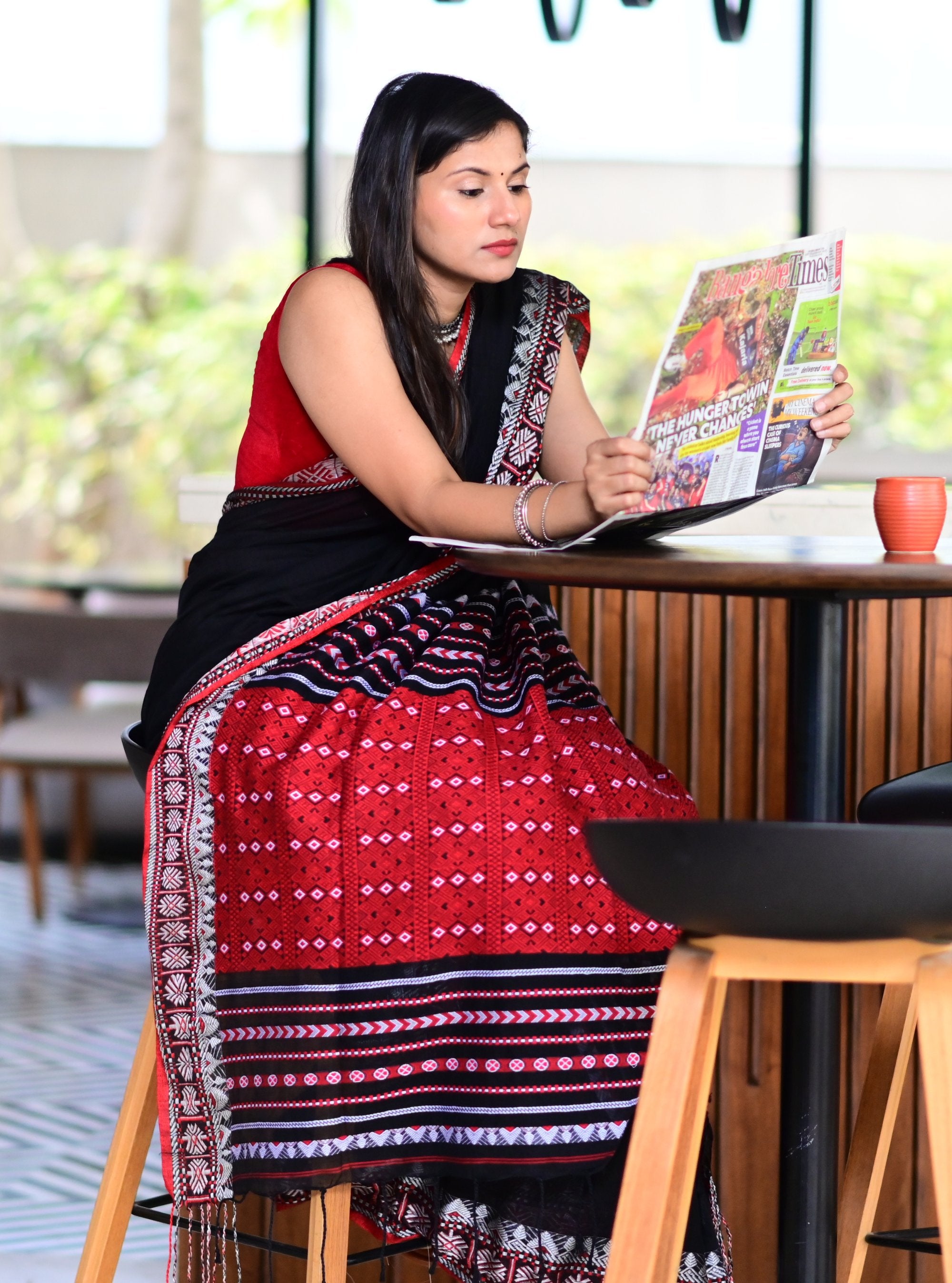 Nisha Handwoven Jamdani Saree