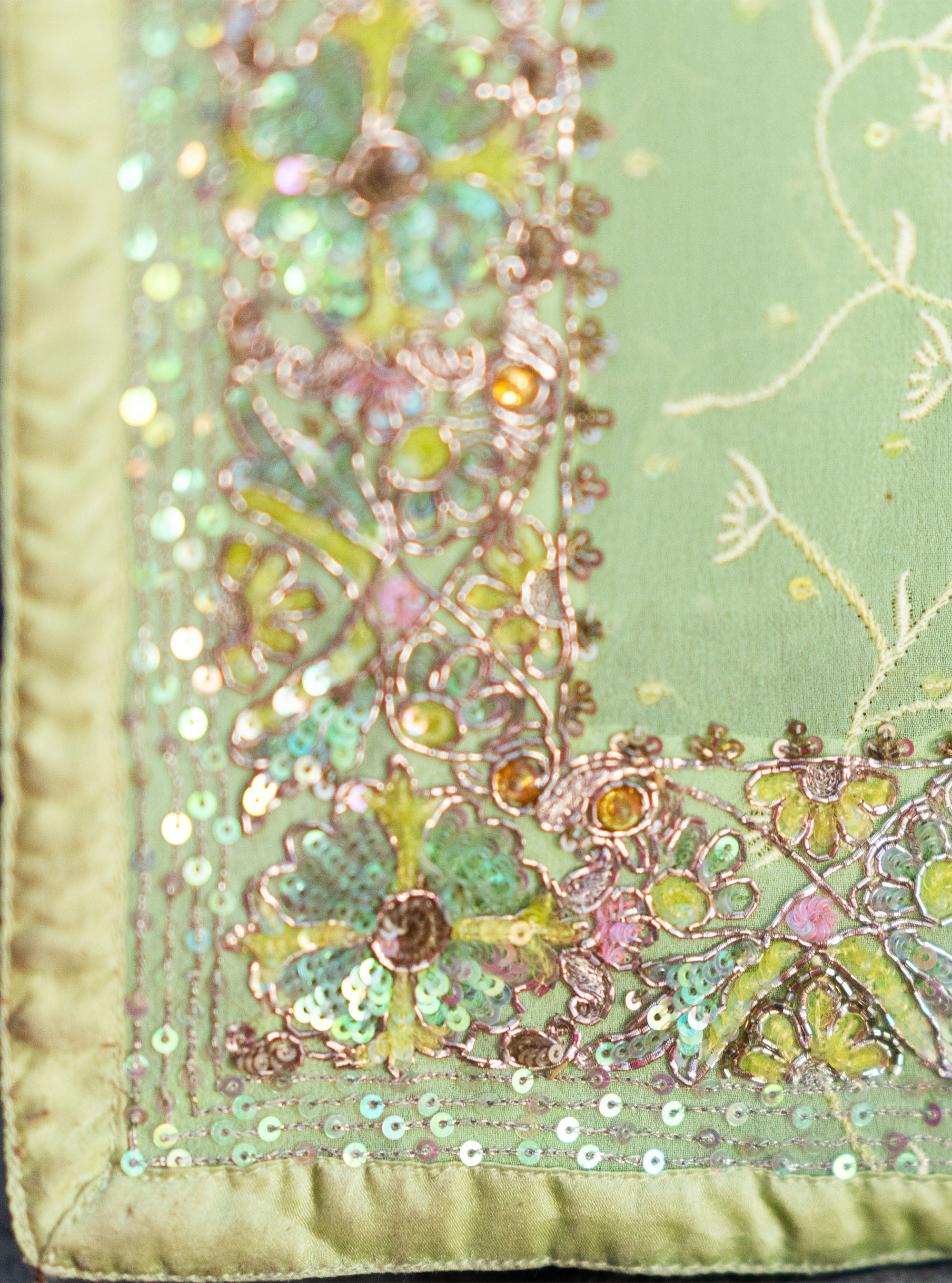 Zareen Hand-embroidered Georgette Saree