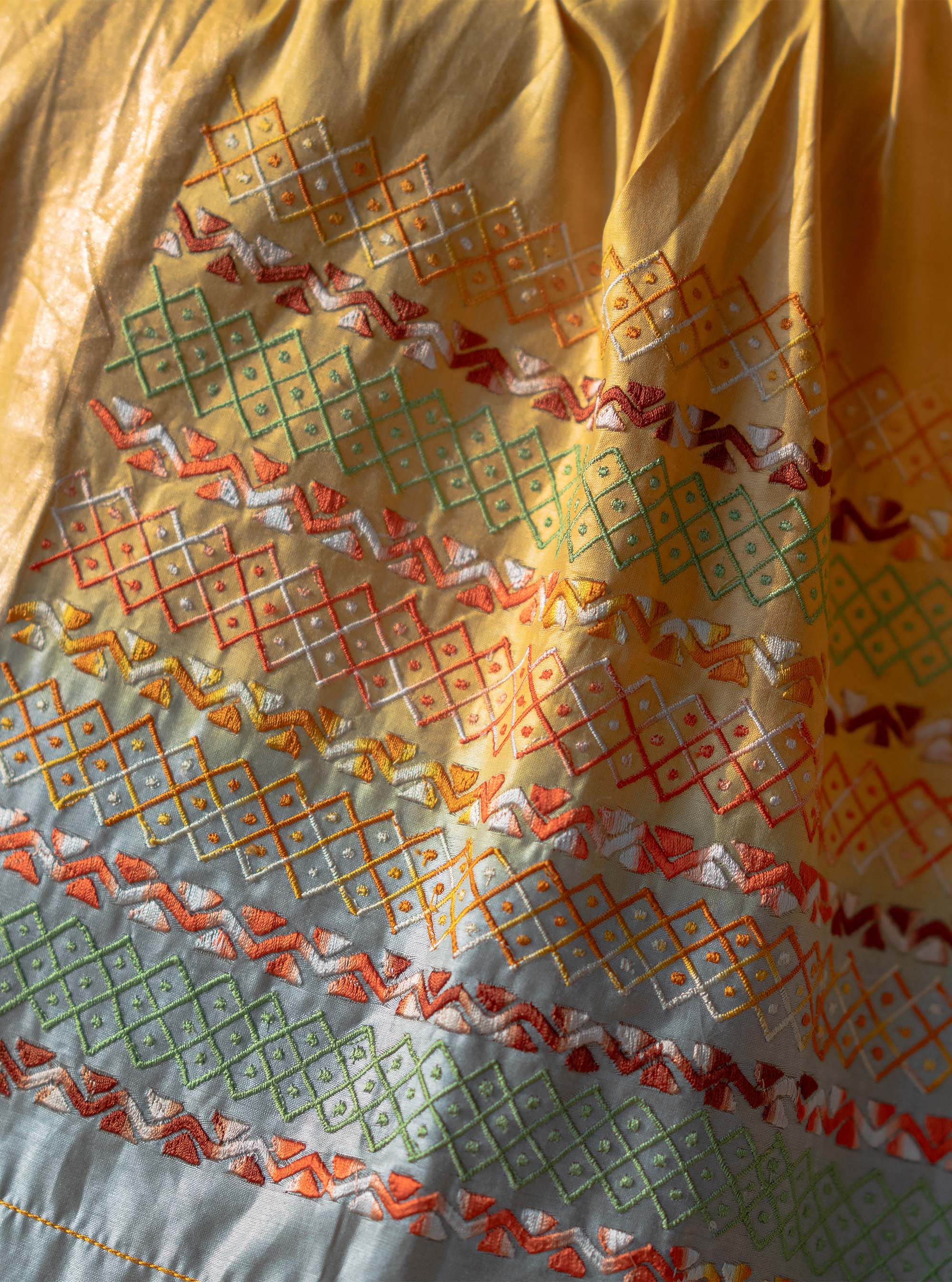 Kanak Hand-embroidered Tussar Silk