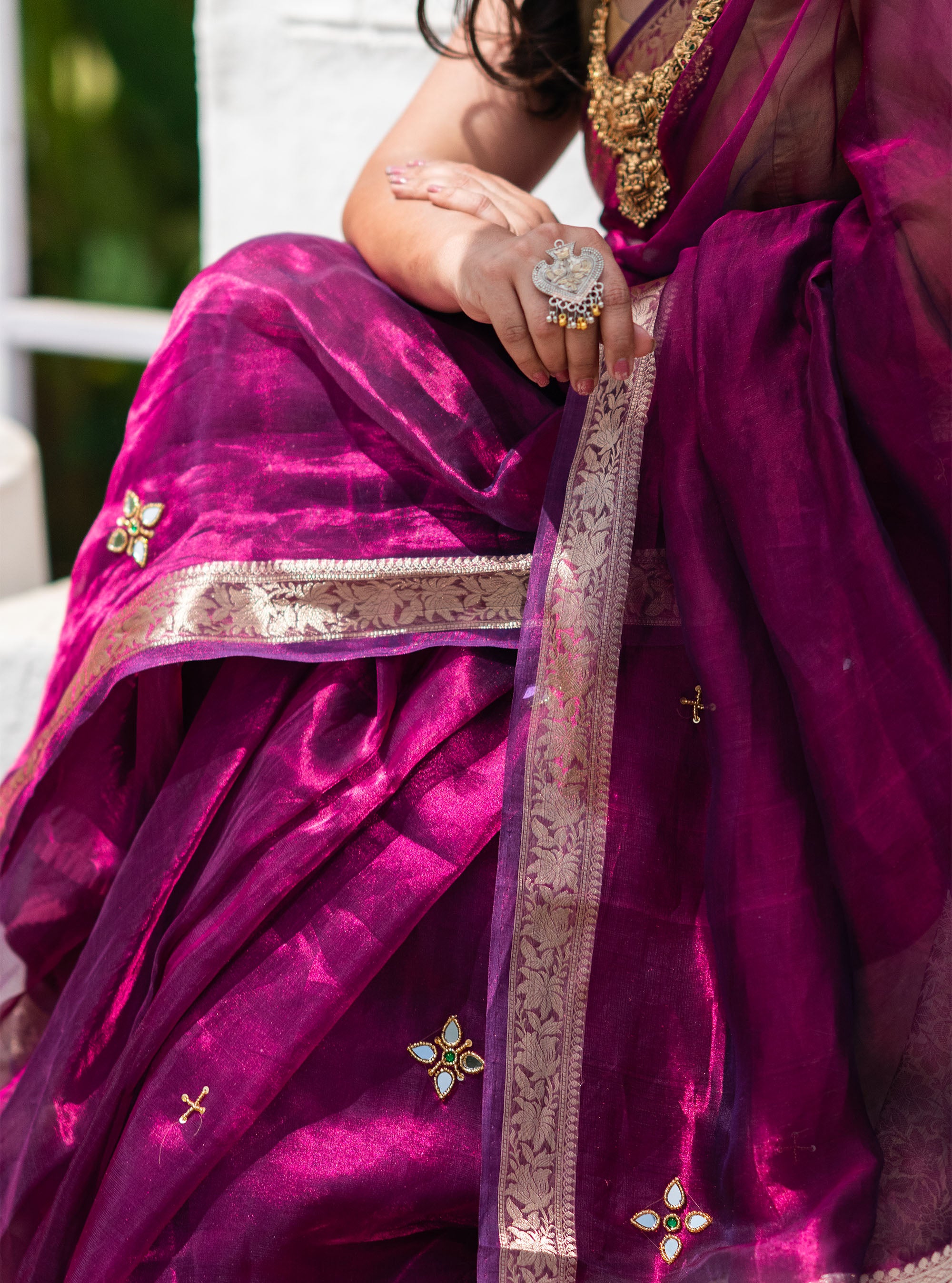 Meher Banarasi Tissue Silk Saree
