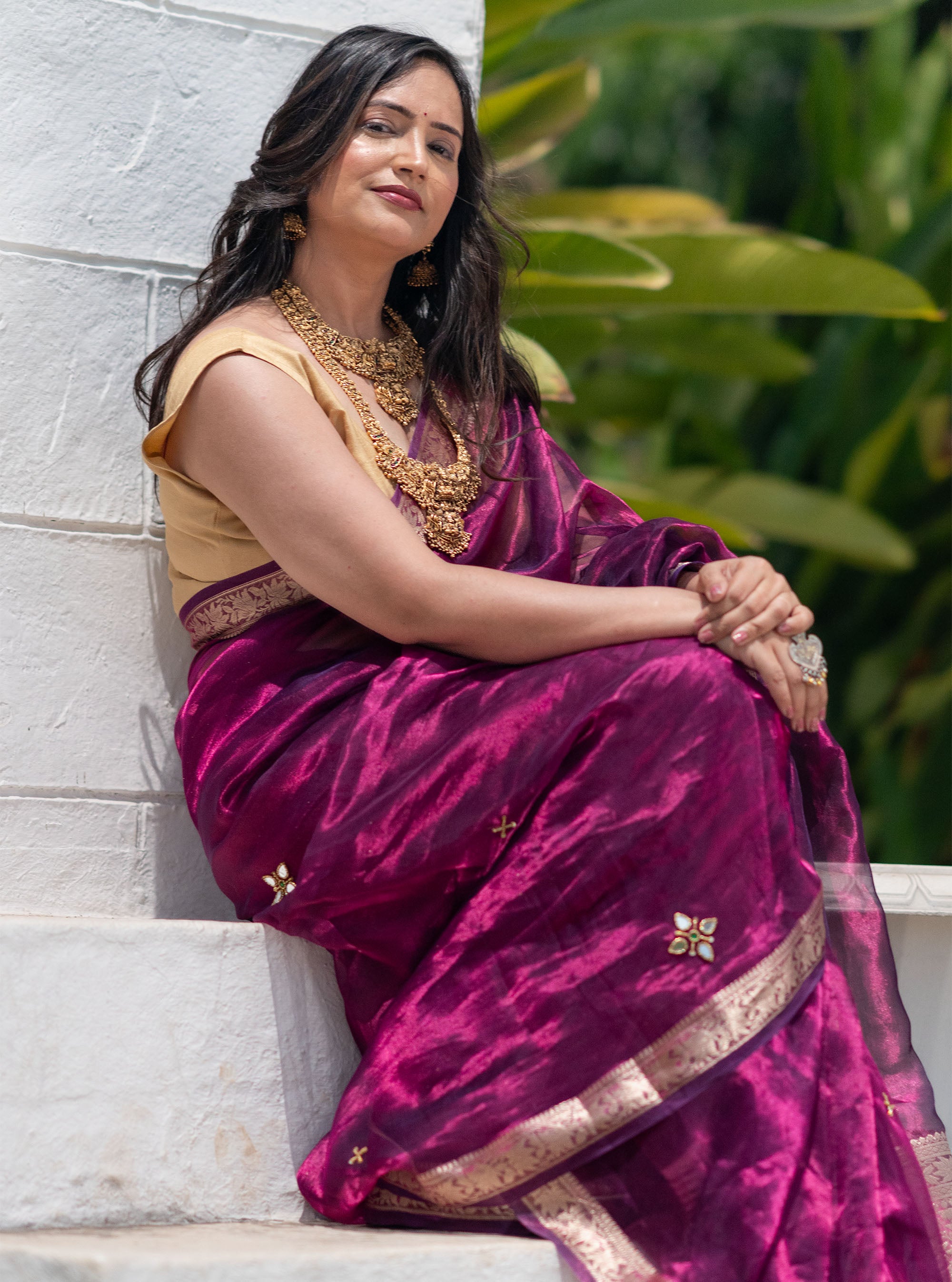 Meher Banarasi Tissue Silk Saree