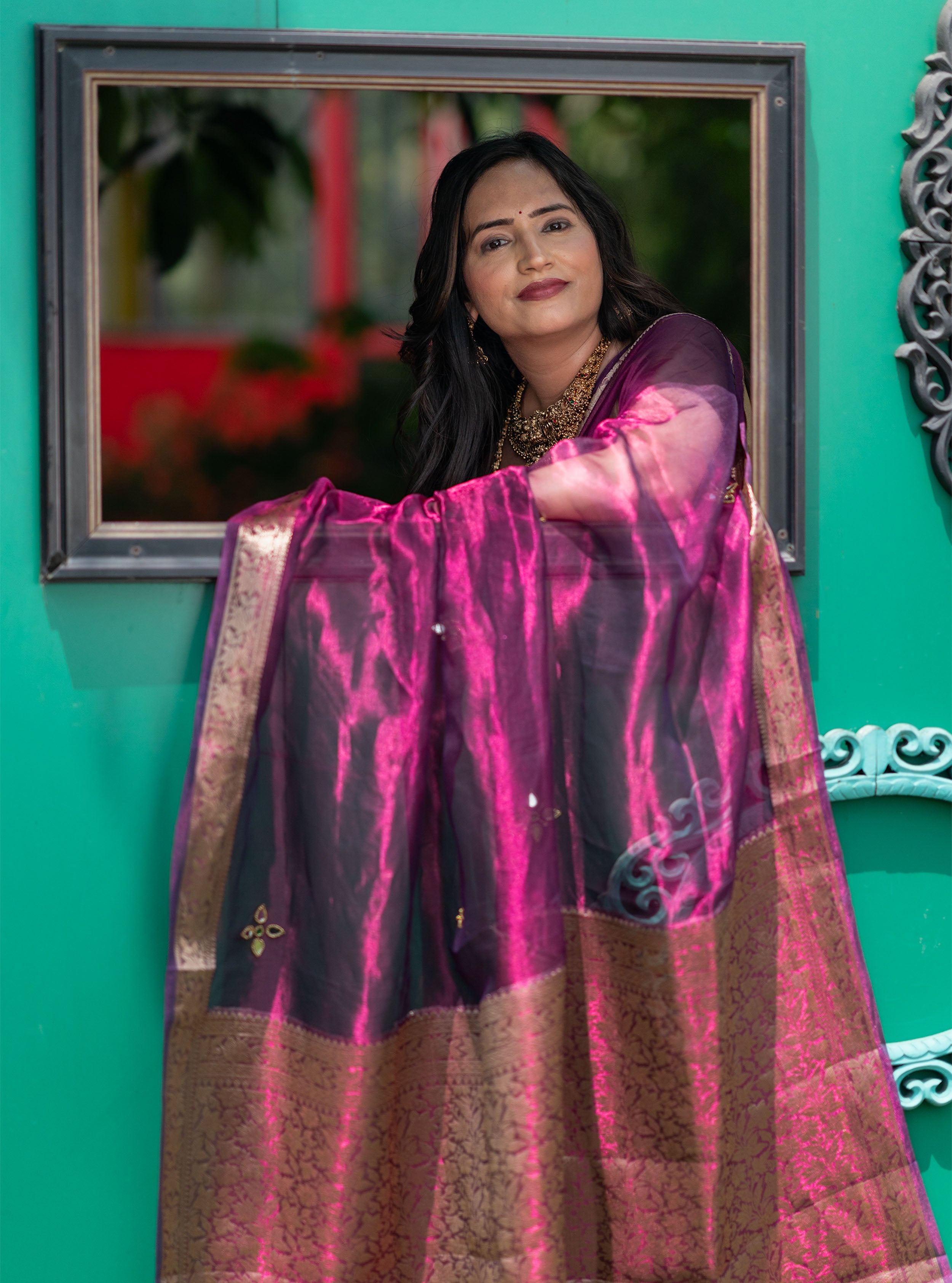 Meher Banarasi Tissue Silk Saree
