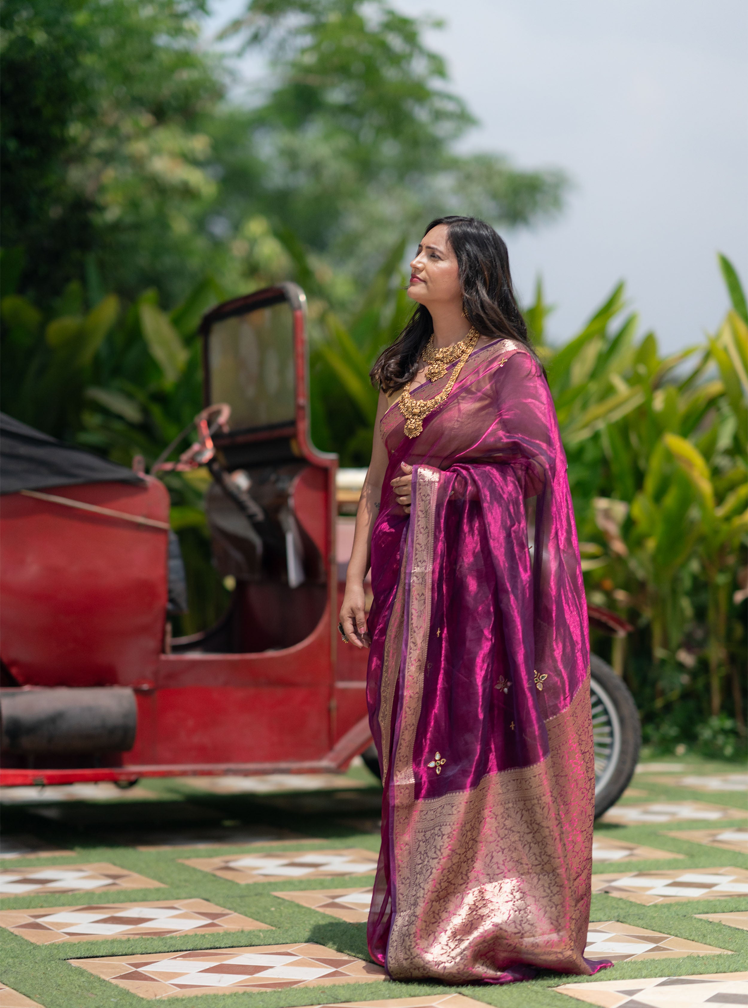Meher Banarasi Tissue Silk Saree