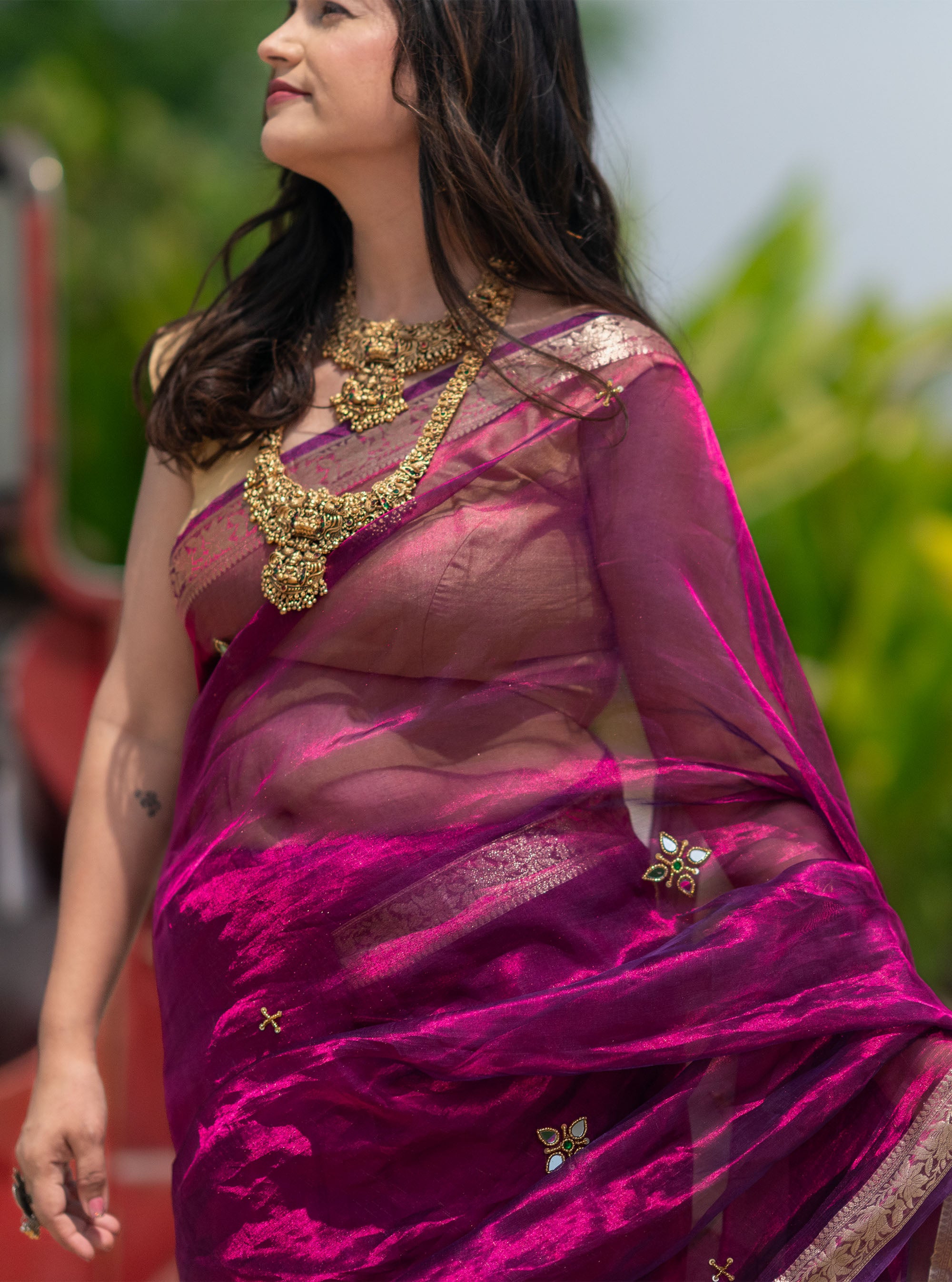 Meher Banarasi Tissue Silk Saree