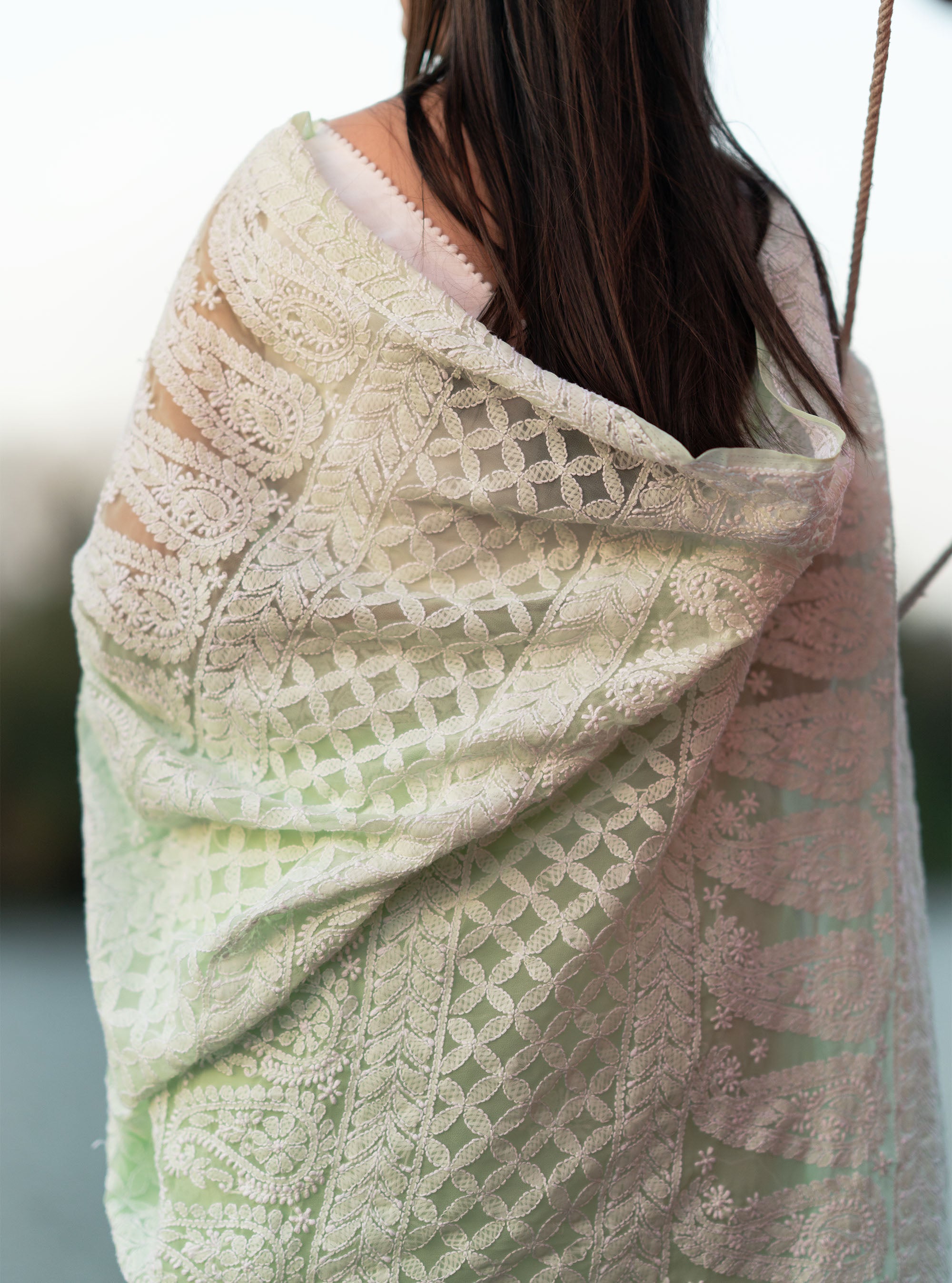 Kiara Handwork Chikankari Saree