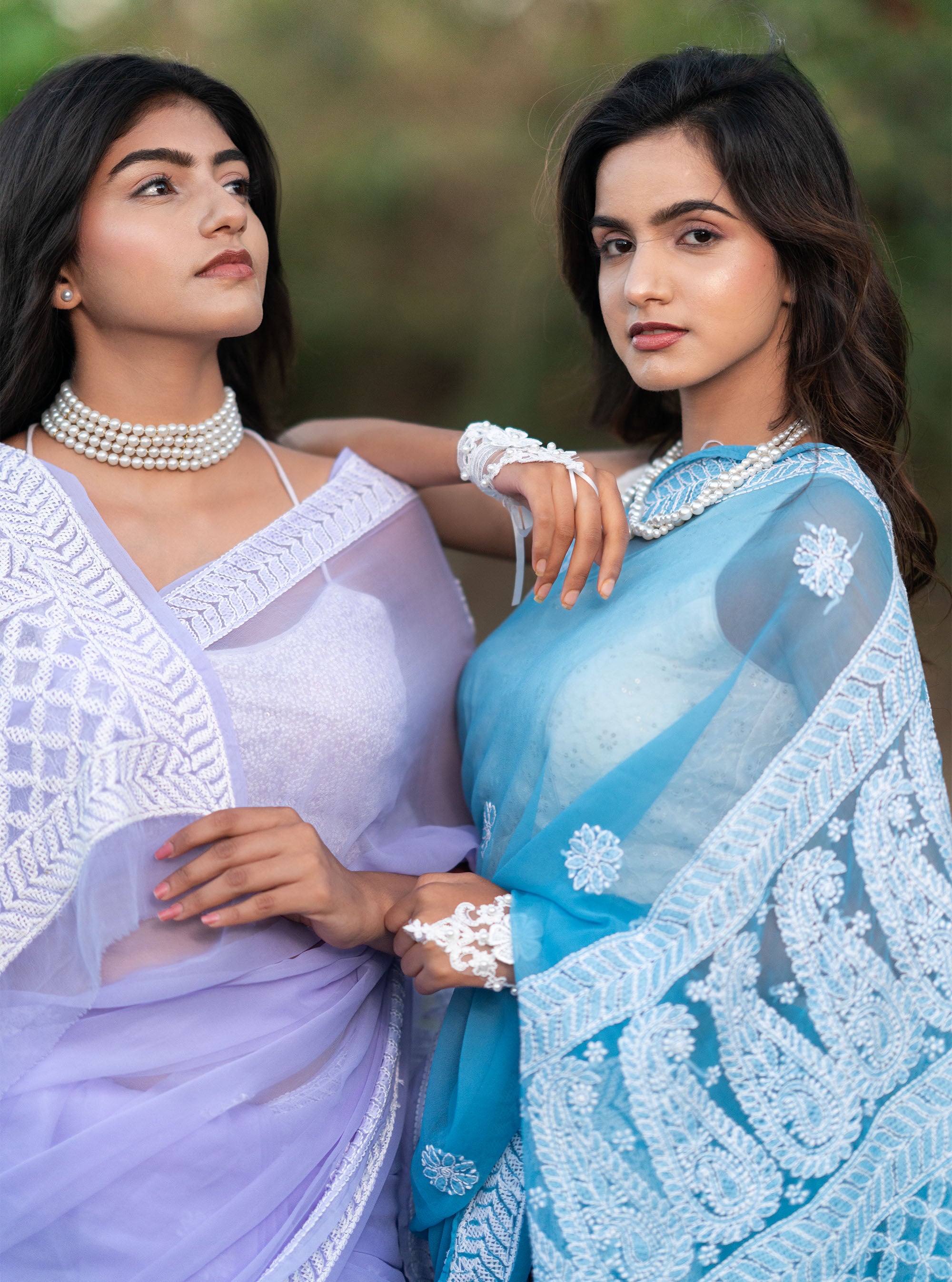 Noor Handwoven Chikankari Saree