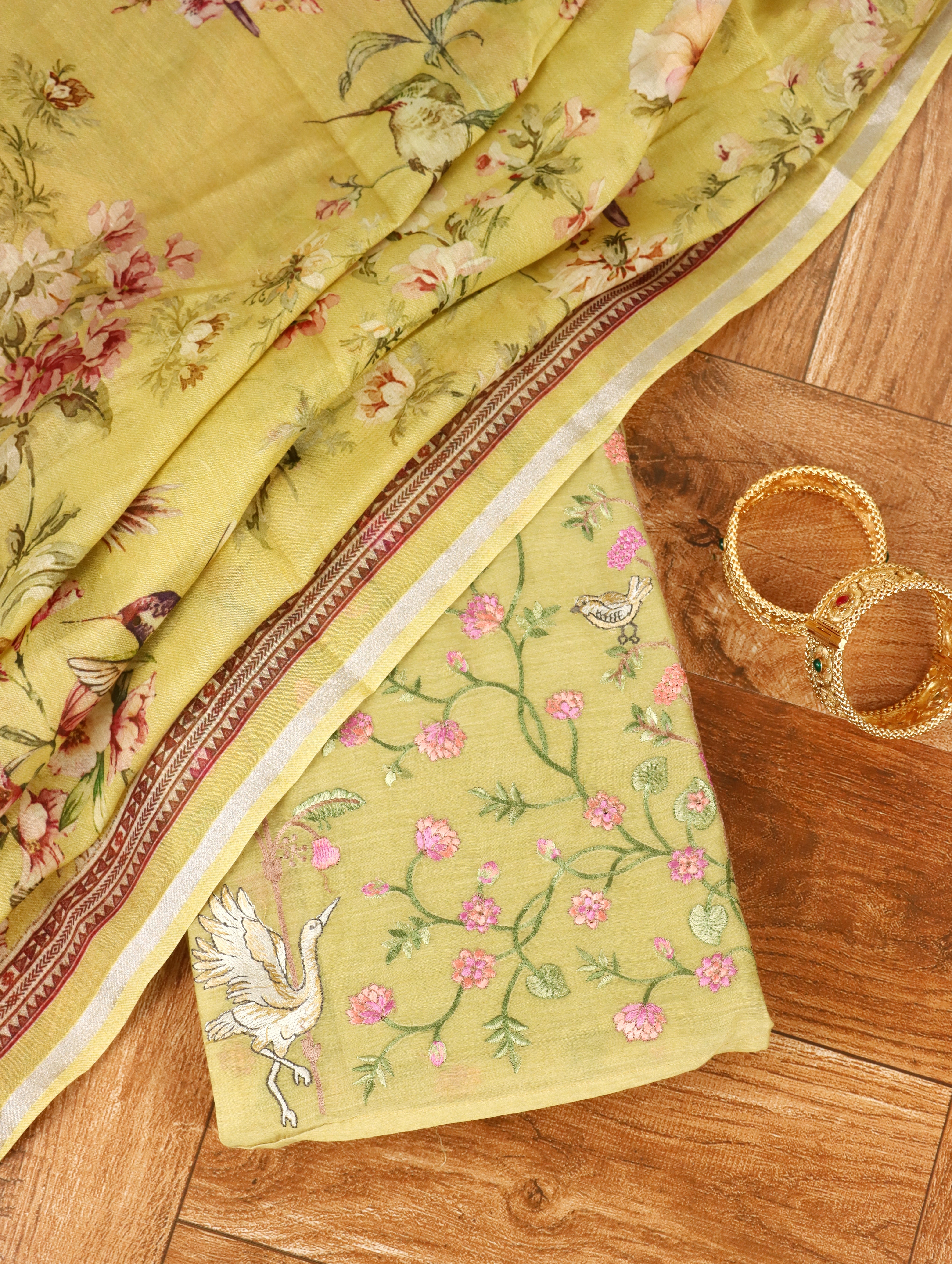 Charu embroidered suit set
